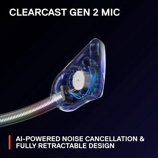 Alt view image 7 of 7 - SteelSeries New Arctis Nova 4 Wireless Multi-Platform Gaming Headset  360° Spatial Audio 2.4GHz High-Speed Wireless  36 Hr Battery  USB-C  ClearCast Gen 2 Mic  PC, Playstation, Switch, Meta