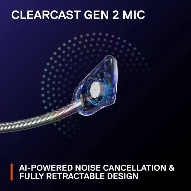 Alt view image 6 of 7 - SteelSeries Arctis Nova 7 Wireless Multi-Platform Gaming Headset  Neodymium Magnetic Drivers  2.4GHz + Mixable Bluetooth  38Hr USB-C Battery  ClearCast Gen2 AI Mic  PC, PS5, Switch, VR, Mobile