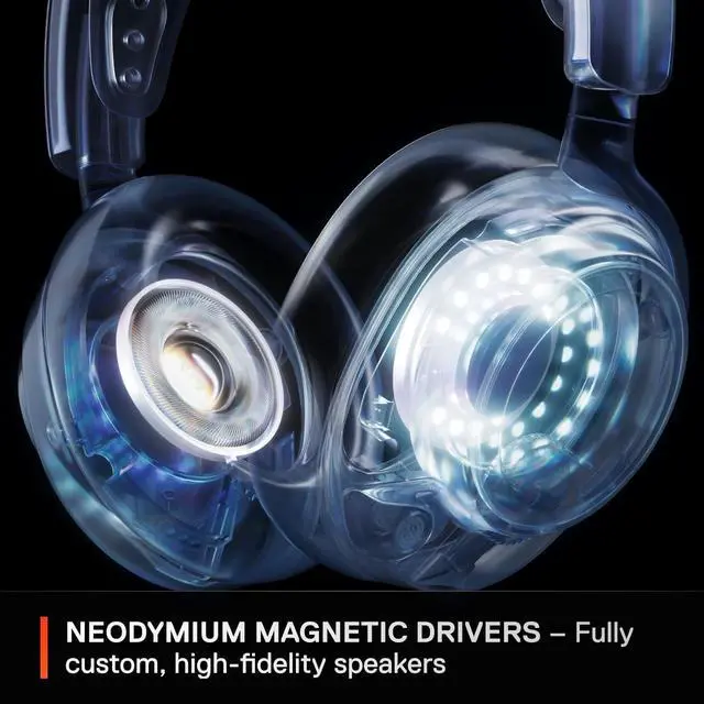 Alt view image 5 of 7 - SteelSeries Arctis Nova 7X Wireless Multi-Platform Gaming Headset  Neodymium Magnetic Drivers  2.4GHz+Bluetooth  38Hr USB-C Battery  AI Mic  Xbox Series X|S, PC, PS5, Switch, VR, Mobile - Black