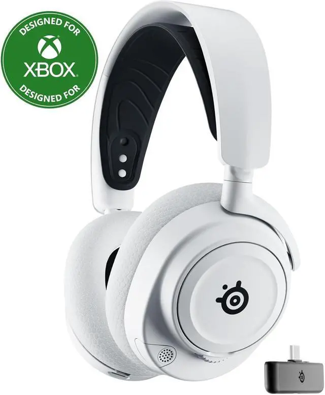 Main image of SteelSeries Arctis Nova 7X Wireless Multi-Platform Gaming Headset  Neodymium Magnetic Drivers  2.4GHz+Bluetooth  38Hr USB-C Battery  AI Mic  Xbox Series X|S, PC, PS5, Switch, VR, Mobile - White