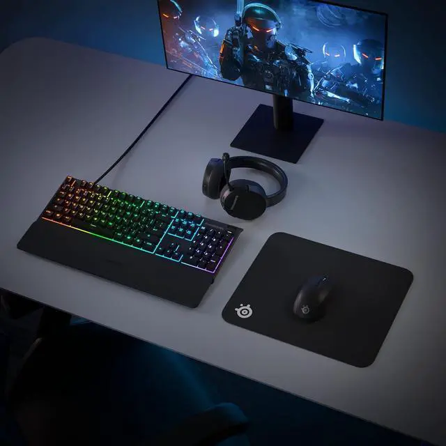 Alt view image 2 of 2 - SteelSeries Ultimate Gaming Keyboard Headset Mouse Mousepad Bundle - 4 IN 1 Set