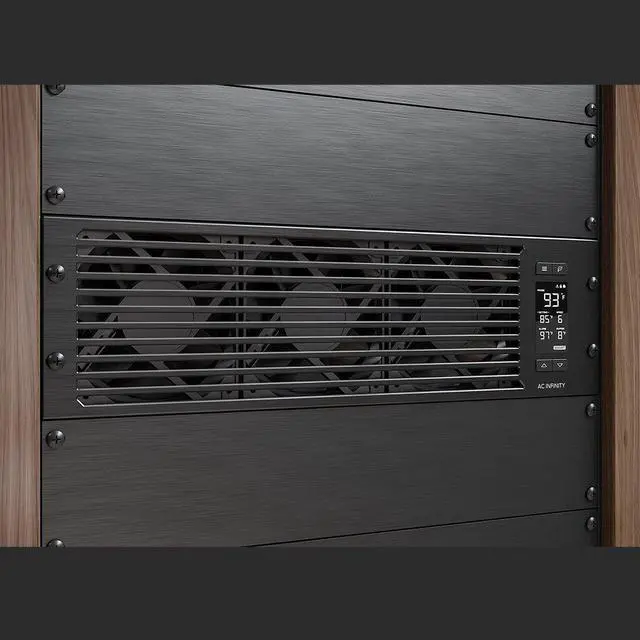Alt view image 6 of 7 - AC Infinity CLOUDPLATE T9, Rack Mount Fan Panel 3U, Exhaust Airflow, for Cooling AV, Home Theater, Network 19 Racks