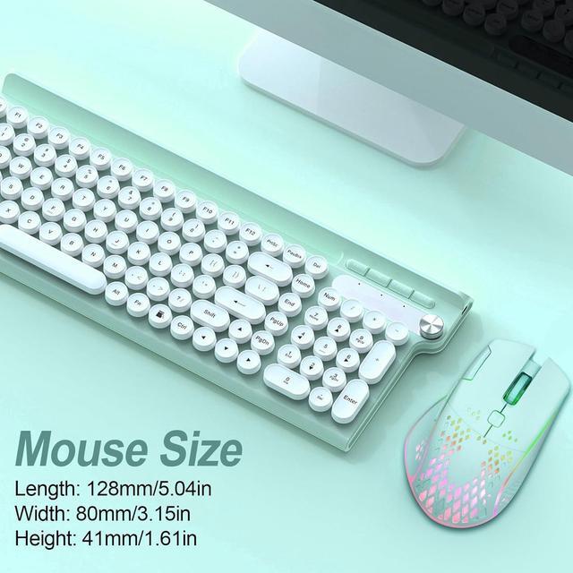 Alt view image 7 of 7 - Wireless Gaming Mouse, C30 Silent Click Wireless Rechargeable Gaming Mouse with Double-Click Key and Colorful LED Lights, 3 Level Adjustable DPI, 400mah Lithium Battery for Gaming and Working Blue