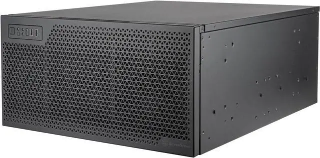Main image of SilverStone Technology RM52 5U Rackmount Server Chassis with Dual 360mm Liquid Cooling Capability