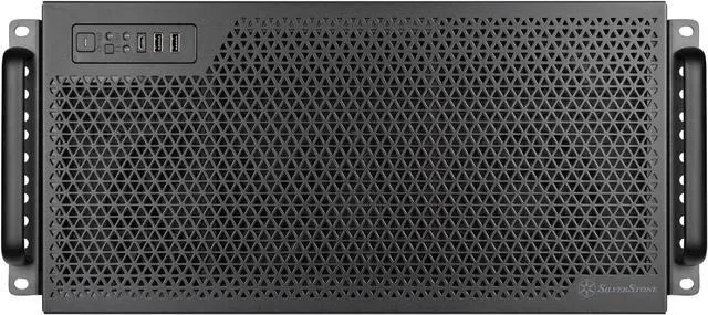 Alt view image 2 of 7 - SilverStone Technology RM52 5U Rackmount Server Chassis with Dual 360mm Liquid Cooling Capability