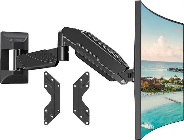 Main image of Monitor Wall Mount for Max 32 Inch Computer Screen, Premium Heavy Duty Single Monitor Arm, Full Motion Wall Monitor Mount with VESA Extension Kit, Max VESA 200x200mm