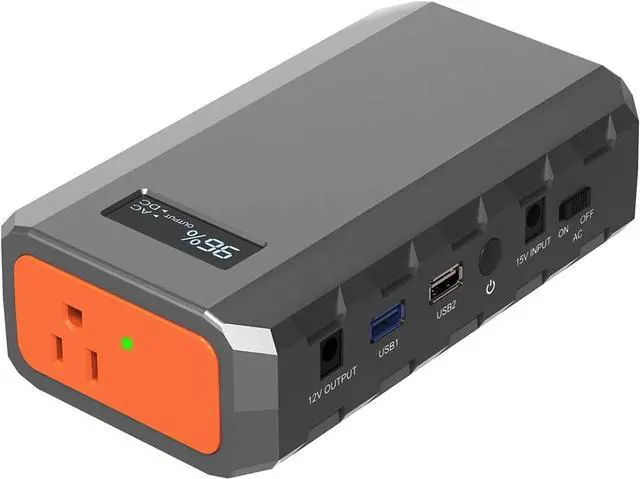 Main image of 88.8Wh|65Watts Portable Laptop Charger with AC Outlet, A Super Travel Portable Battery Pack & Power Bank for HP, Notebooks, MacBook, Laptops Grey