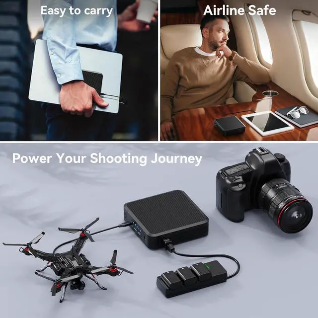 Alt view image 5 of 7 - Portable Laptop Power Bank 100W AC Outlet, 72Wh/20000mAh with 65W PD USB C Portable Laptop Charger, External Battery Pack for MacBook, Notebooks, Laptops