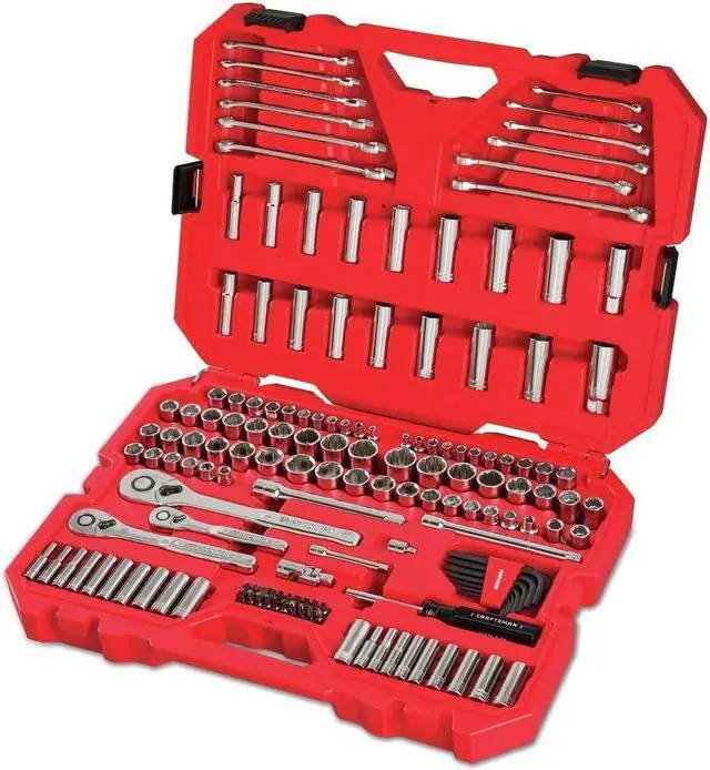 Main image of CRAFTSMAN Mechanics Tool Set, SAE/Metric, 159Piece (CMMT12025)