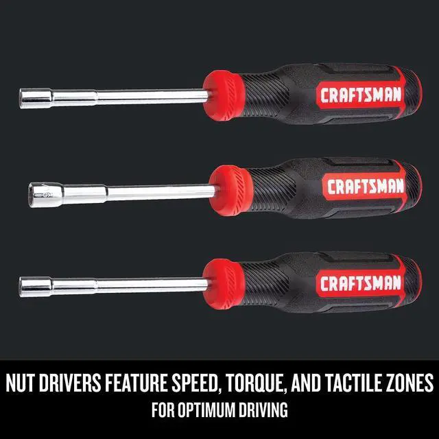 Alt view image 4 of 7 - CRAFTSMAN Mechanics Tool Set, SAE and Metric, 1/2, 1/4, and 3/8 Drive Sizes, 298-Piece