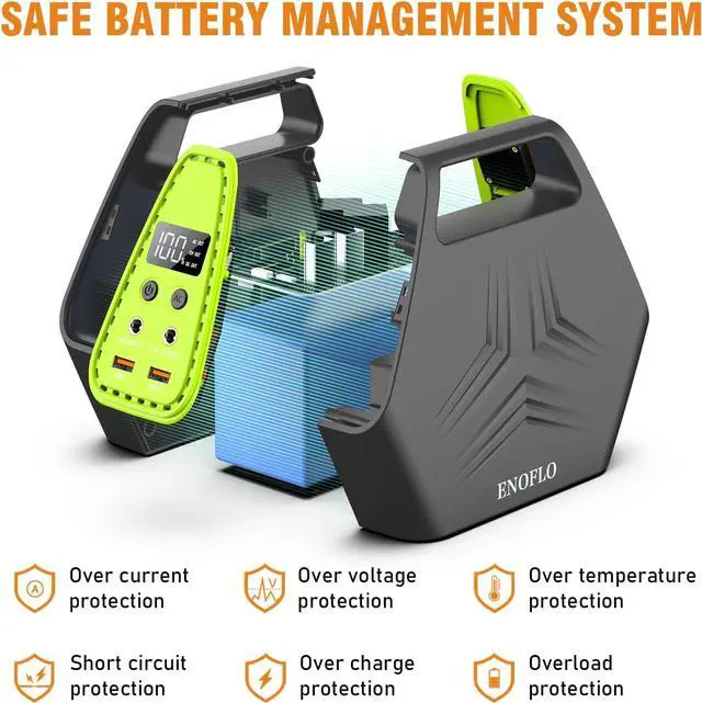 Alt view image 4 of 7 - Power Bank with AC Outlet 26400mAh Battery Pack 97Wh Portable Laptop Charger QC 3.0 Portable Power Station 100W Portable Power Bank 110V Battery Bank Laptop Battery Charger Portable for Phones Tablets