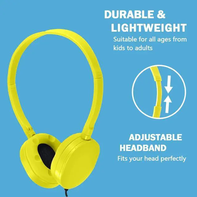 Alt view image 4 of 7 - 48 Pack Classroom Headphones Bulk for School Kids Students Teen Boys Grils Children Toddler and Adult (Mixed Colors