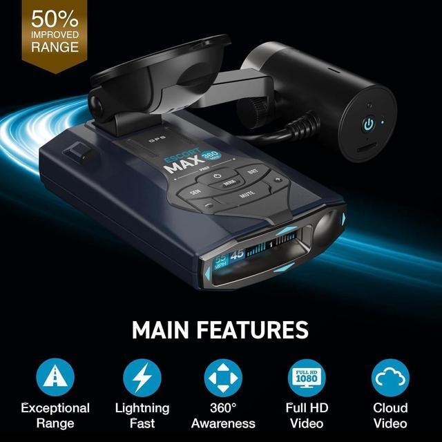 Alt view image 2 of 7 - Escort MAX 360 MKII Radar and Laser Detector & Escort M2 Smart Dash Cam Bundle - 1080P Full HD Video, Extreme Range, False-Alert Filtering, Built-in WiFi, GPS Based and Drive Smarter App