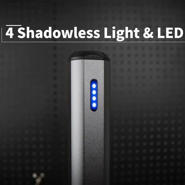 Alt view image 3 of 6 - Electric Drill 13 in 1 with Aluminium Box, Cordless, LED Lights, Needle Vise Hand Drill Kit, 10 HSS Drill Bits, 3/32-Inch Keyless Chuck, Variable Direction