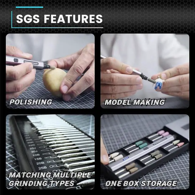 Alt view image 6 of 7 - Electric Cordless Rotary Tool, Engraving Pen with 36 Bits, Aluminum Case, Bluetooth, APP, Wireless Magnetic Charge, Cordless Engraving Machine for Jewelry, Wood, Glass, Carving