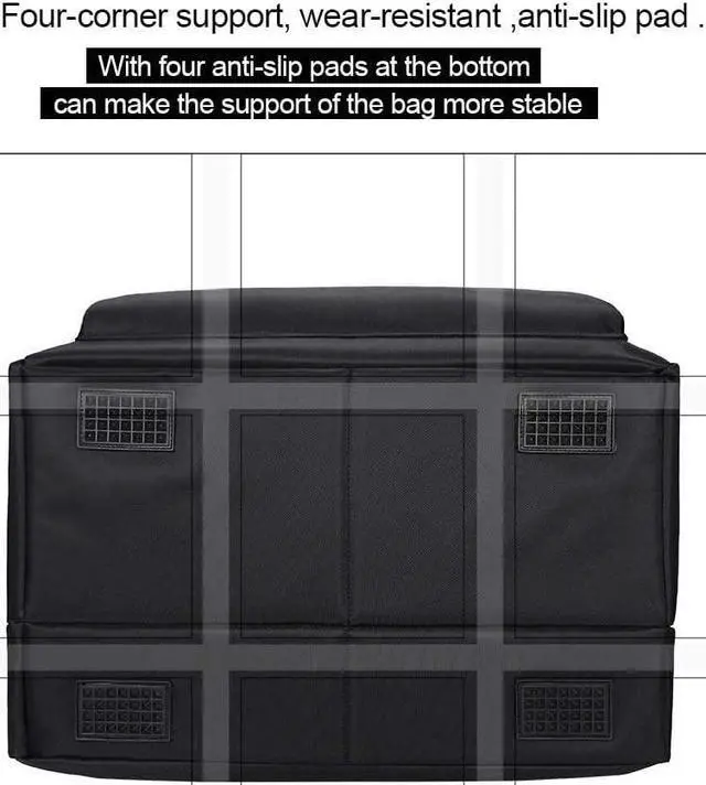 Alt view image 4 of 5 - Desktop PC Computer Travel Storage Carrying Case Bag for Computer Main Processor Case, Monitor, Keyboard and Accessories