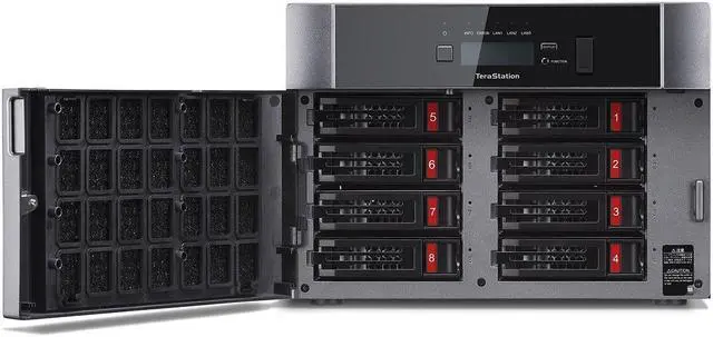 Alt view image 5 of 7 - BUFFALO TeraStation 5810DN Desktop NAS 32TB (4x8TB) with HDD NAS Hard Drives Included 10GbE / 8 Bay/RAID/iSCSI/NAS/Storage Server/NAS Server/NAS Storage/Network Storage/File Server