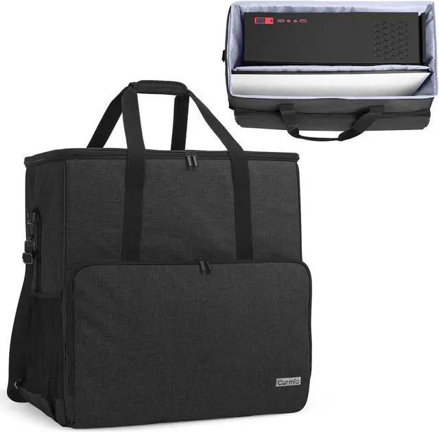 Main image of Desktop Computer Tower and Monitor Carrying Case,Travel Tote Bag for PC Chassis, Monitor, Keyboard, Cable and Mouse, Earphone, Bag Only, Black