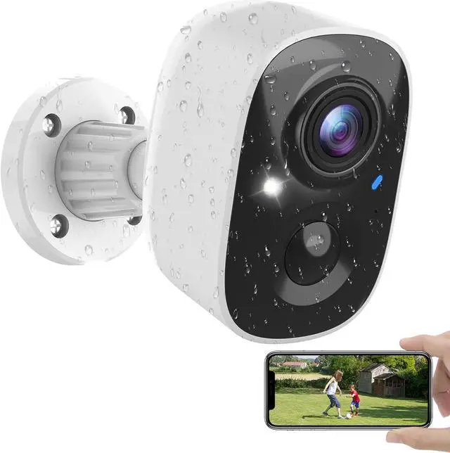 Main image of Security Cameras Wireless Outdoor, Battery Powered Cameras for Home Security Indoor/Outdoor with AI Motion Detection, 1080P Color Night Vision, 2-Way Talk, IP66 Weatherproof, SD/Cloud Storage