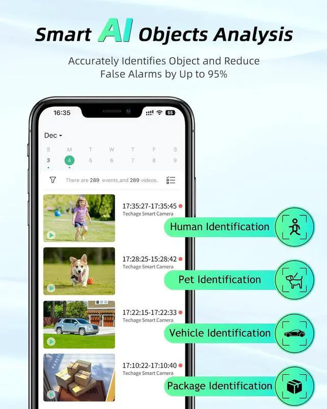 Alt view image 4 of 7 - Solar Security Camera Wireless Outdoor, 1080P Cameras for Home Security Outside with AI Motion Detection, Color Night Vision, Two-Way Talk, IP66 Weatherproof, 2.4GHz Wi-Fi, Cloud/SD Storage