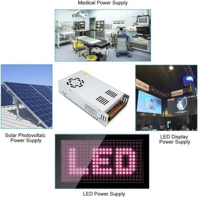 Alt view image 5 of 7 - 5V 60A 300W, DC Universal Regulated Switching Power Supply, Converter, LED Driver, Transformer, Adapter for LED Strips Pixel Lights, Computer Project