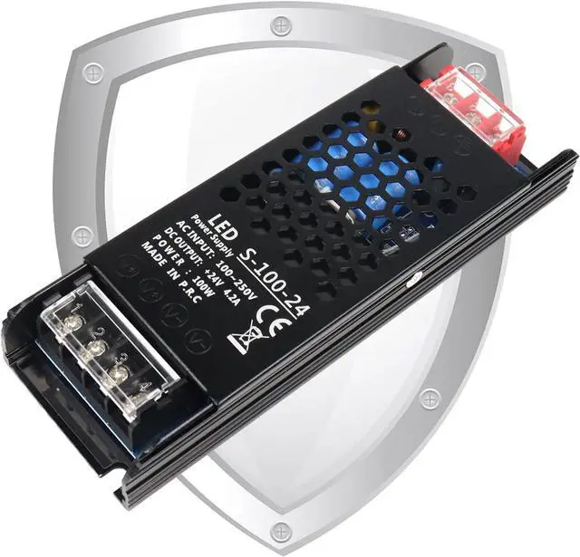Main image of AC to DC 24V 100W Power Supply, AC 110~250V to DC 24 Volt Regulated Switching LED Power Supply, DC Transformer Adapter, Upgraded Power Driver for LED Strip, 3D Printer, Computer Project