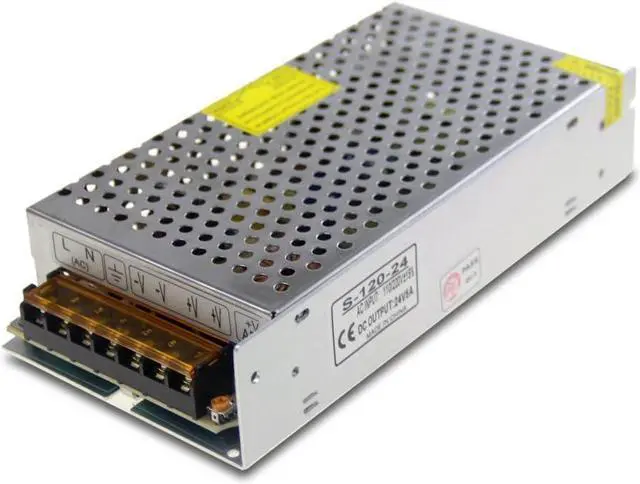 Main image of 24V 5A 120W Power Supply Universal Regulated Switching Transformer Adapter AC110V to DC 24V 5amp Converter Driver for LED Strip Light CCTV Camera Security System