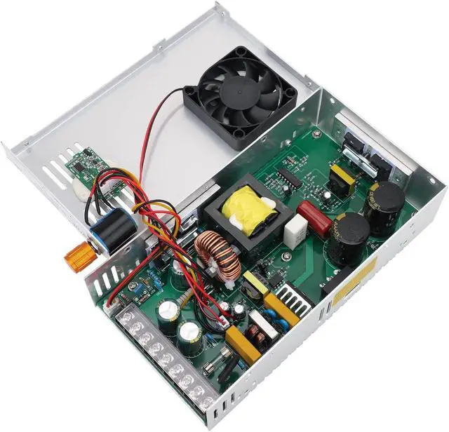 Alt view image 6 of 7 - 12V Power Supply, AC 110V 220V to DC 0-12V 40A 480W Buck Converter Dual Display, Variable Adjustable Adapter Regulated 5V 6V 9V 12V Switching Voltage Transformer 10A 20A 30A 40Amp Charger for Lab