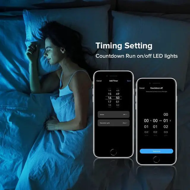 Alt view image 6 of 7 - C01W Monochrome PWM (+V -V) 2PIN LED Strip Dim Brightness 2.4GHz WiFi Group Controller Alexa Google Home Smartphone APP Control Compatible with WR02RF LM007 LM087 RC01RFB Dim Remote