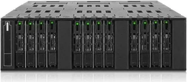 Main image of ICY DOCK 12 x M.2 SATA SSD Mobile Rack Enclosure for 5.25" Bay (2 x OCuLink) | ToughArmor MB872MP-B