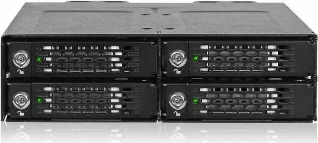 Main image of Icy Dock ToughArmor MB720MK-B V3 Drive Enclosure for 5.25" M.2, PCI Express NVMe 4.0 x4 - SFF-8612 OCuLink Host Interface Internal - Black