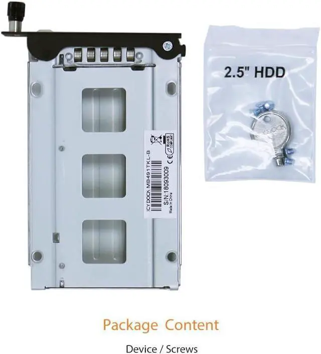 Alt view image 3 of 3 - ICY DOCK ToughArmor MB491TKL-B Drive Tray | EX-Secure Mini Tray MB491TKL-B