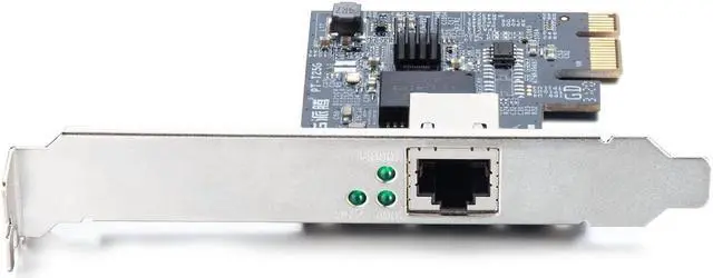 Alt view image 2 of 6 - 2.5GBase-T PCI Express Network Adapter NIC, PCIe to 2.5 Gigabit Ethernet Network Card with Realtek RTL8125 Controller, Single RJ-45 Port, PCIe 2.1 x1, Support Windows Server/Ubuntu/Centos/Debian