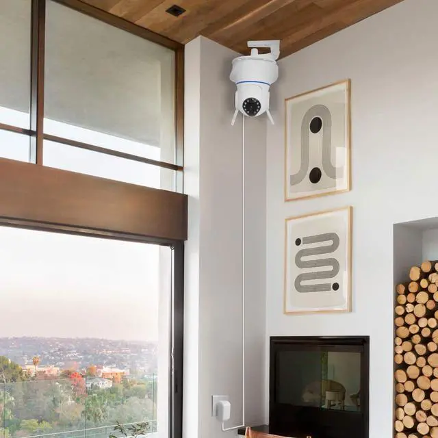 Alt view image 5 of 7 - 2 Pack DC Power Extension Cable, 20ft 2.1mm x 5.5mm Extension Cord Compatible with 12V DC Adapter Cord for Security Camera CCTV IP Camera, LED, Car White