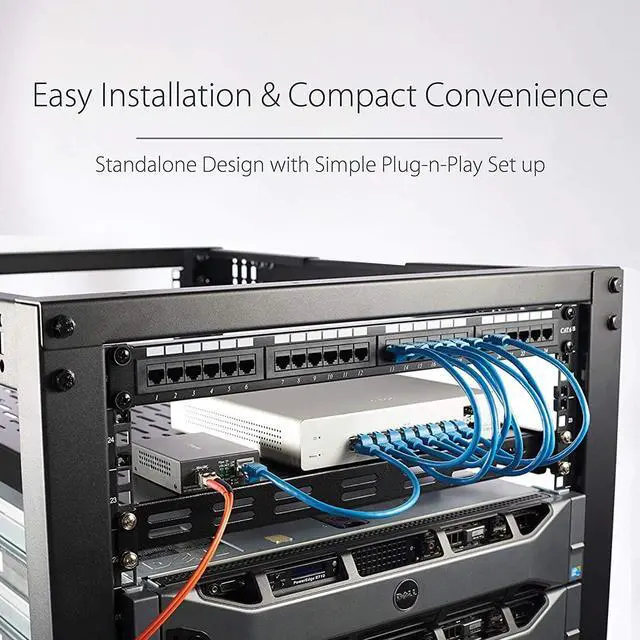 Alt view image 6 of 7 - A Pair 2 Pack SC Single Mode Gigabit Ethernet Media Converter 10/100/1000Mbps Bi-Directional Single SC Fiber Ethernet Transceiver up to 20km RJ-45 Port 10/1000Base-TX to 1000Base-FX 1310-nm