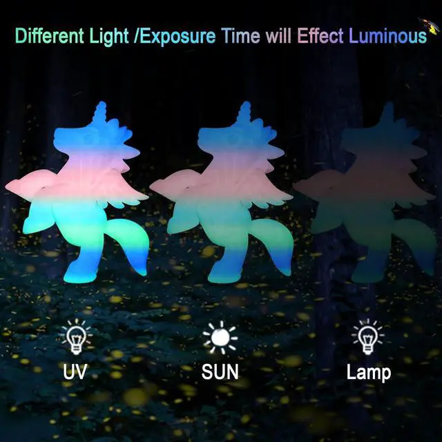 Alt view image 3 of 5 - 1.75mm Glowing in Dark Fast Color Change Rainbow Multi Colored PLA Filament, Each 5-10m Fast Color Random Gradually Changed 3D Printer Material, 1KG 2.2lbs PLA with Extra 3D Printing Tool