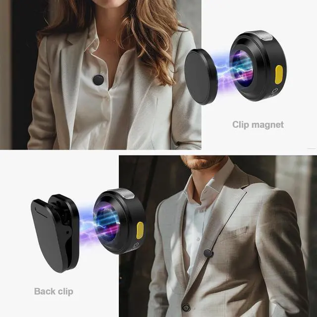 Alt view image 5 of 6 - Wireless Lavalier Microphone for iPhone/Android with Lightning/USB C(2 TX+2 RX+Charging Case), Mini Microphone with Noise Cancellation, 35H Battery, Clip on Lapel Mic for Video Recording Vlog