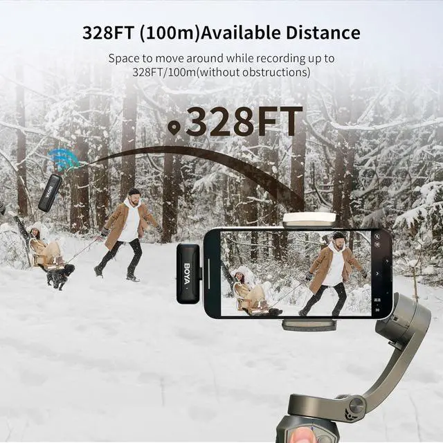 Alt view image 4 of 7 - Wireless Lavalier Lapel Microphones for iPhone iPad, Noise Reduction, BY-WM3T-D2 Cordless 2 Pack Mini Condenser Mics for Vlog Podcast Live Stream Interview Youtube Facebook TikTok Video Recording