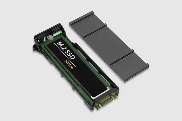 Alt view image 5 of 5 - ExpressSlot MB204MP-B Removable 4 Bay M.2 NVMe SSD to PCIe x16 Mobile Rack Enclosure/Adapter Card for PCIe Expansion Slot (PCIe Bifurcation required)