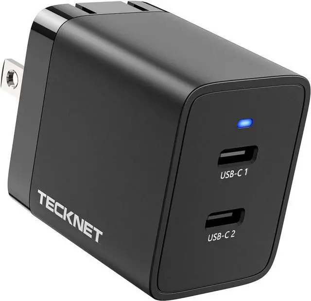 Main image of USB C Charger, 47W GaN Charger PD3.0 Fast Charger Block, Foldable Dual USB C Wall Charger Compatible with iPhone 15 Pro Max/15 Plus/15 Pro/15/14/13/12, Samsung S23, iPad Pro, Pixel, Switch