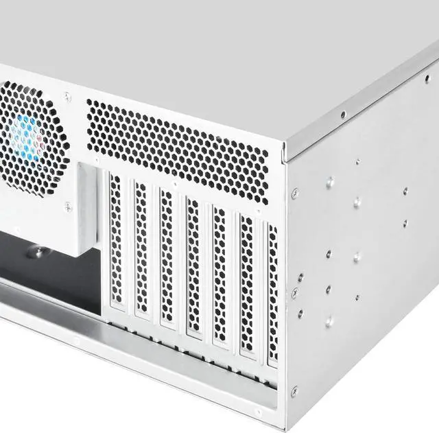 Alt view image 6 of 7 - SilverStone Technology 4U Rackmount Server Chassis with 3 X 5.25 Front Bays with CEB/ATX/mATX/Mitx Support RM400 Cases SST-RM400