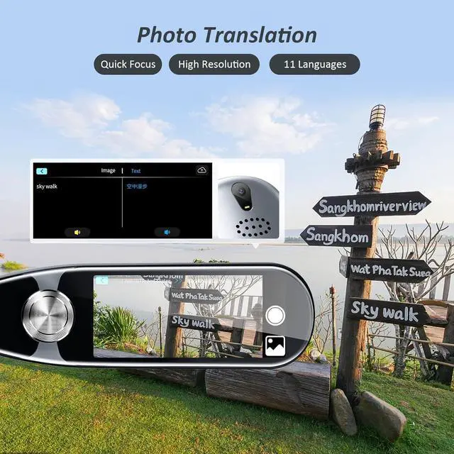Alt view image 5 of 7 - Reader Pen OCR Digital Translation Pen Scanner 112 Language Translator Device Dictionary Pen, Text Extract, Scanning Translation Pen for Dyslexia Text to Speech Multilingual Translation Device
