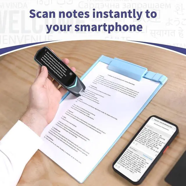 Alt view image 5 of 6 - Reading Pen for Dyslexia,Scan Reader Pen 4 Text to Speech Device Translator Pen, Photo Translation OCR 16GB Bluetooth Pen Scanner for Students Adults (Scan Reader Pen 4 Pro)