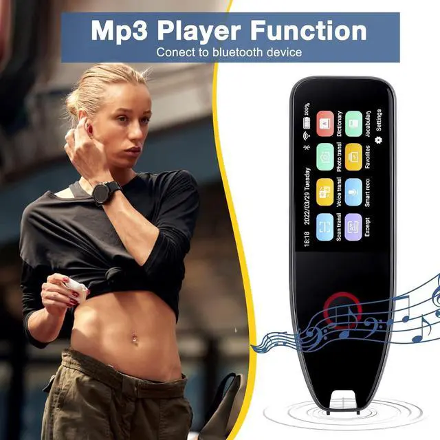 Alt view image 2 of 7 - Language Translator Device Scanner Pen - Text to Speech Device for Dyslexia, Suitable for Language Learners Scan Translate Reading Pen,Fast - Under 0.5 Sec