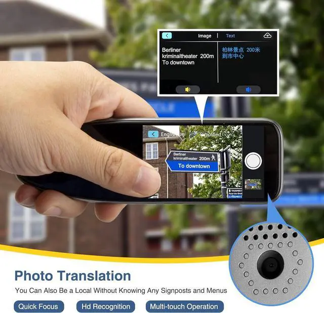 Alt view image 5 of 7 - Language Translator Device Scanner Pen - Text to Speech Device for Dyslexia, Suitable for Language Learners Scan Translate Reading Pen,Fast - Under 0.5 Sec