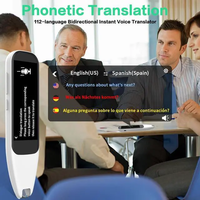 Alt view image 5 of 7 - Document Scanners,OCR Text Reading Pen with 112 Languages Translator Device,Portable Real-time Translation Pen Scanner,Learning&Travel&Business Communicati,Text to Speech Device for Dyslexia