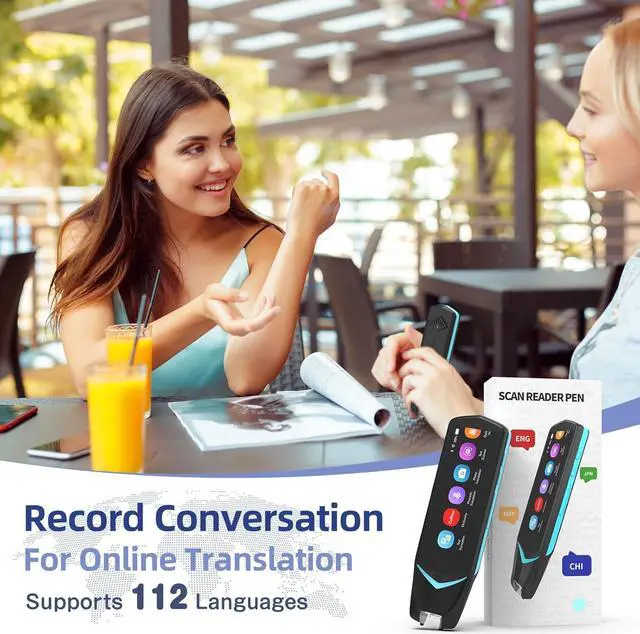 Alt view image 3 of 7 - Scan Reader Pen 4 [Collins Dictionary Built-in],Pen Scanner Text to Speech Device,16 GB Translation Pen Reading Pen Photo Translation Dictionay Pen for Students