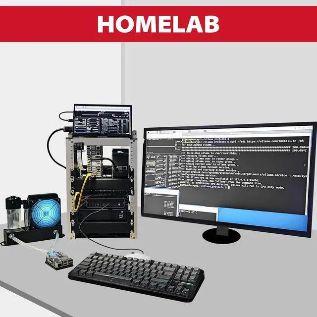 Alt view image 5 of 7 - 8U Server Cabinet, 10 inch Server Rack for Network, Servers, Audio, and Video Equipment, DeskPi RackMate T1 Rackmount