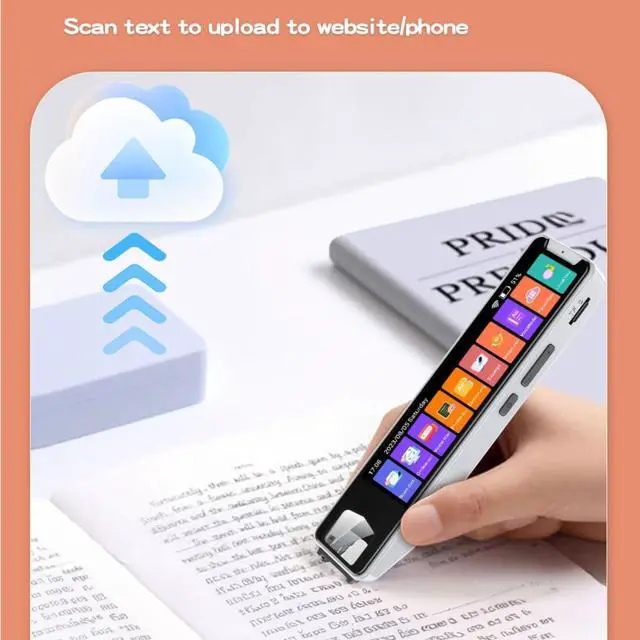 Alt view image 4 of 7 - Translator Pen Scanner, Multipurpose OCR Digital Scan Translator Smart Pen Reader 134 Language Translation Scanning Reading Pen for Dyslexia Business Students Adults Language Learners (White)