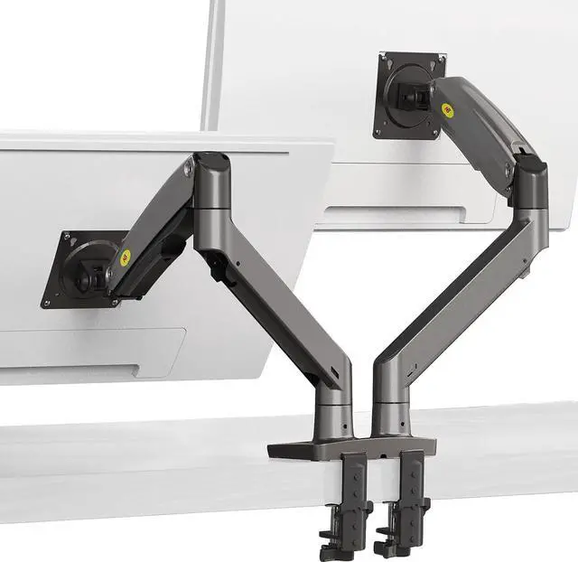 Main image of Dual Monitor Desk Mount Stand Full Motion Swivel Computer Monitor Arm Fits 2 Screens up to 32'' with Load Capacity 6.6~26.4lbs for Each Monitor
